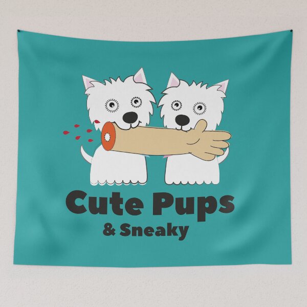 Item preview, Cute Pups & Sneaky. West highland white terrier designed and sold by haniku.