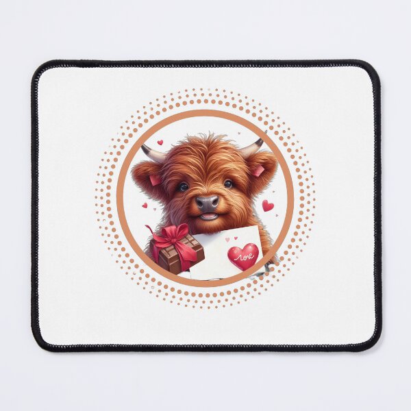Item preview, Valentine highland cow designed and sold by MilkyForest.