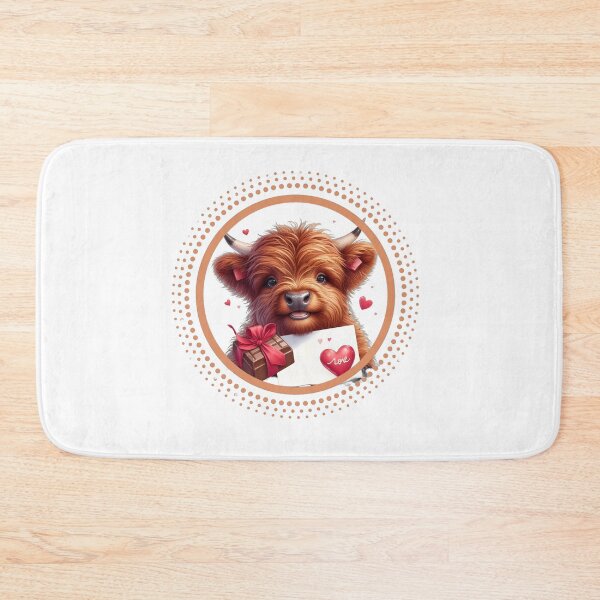 Item preview, Valentine highland cow designed and sold by MilkyForest.