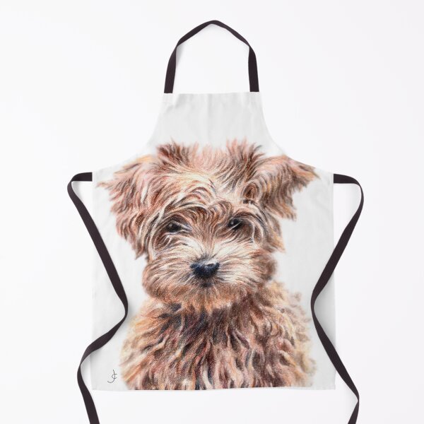 Item preview, cute puppy coloured pencil drawing for charity designed and sold by JayTCee.
