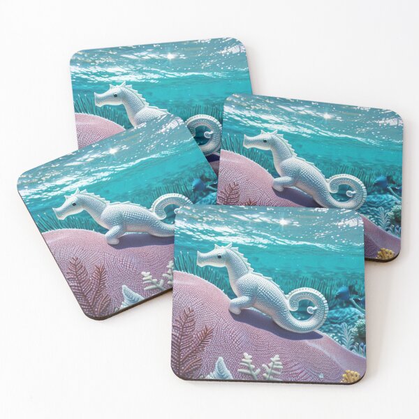 Item preview, Seahorse painted in realism designed and sold by PatronesKawai.
