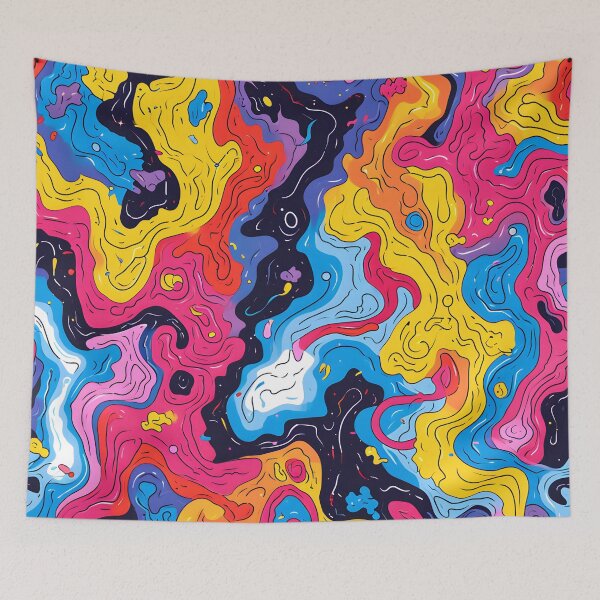 Item preview, Modern pattern - unique colors and shapes designed and sold by Cr-AI-tive.