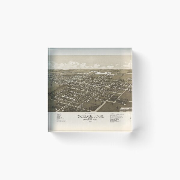 Item preview, Waupun, Wisconsin (1885) designed and sold by allhistory.