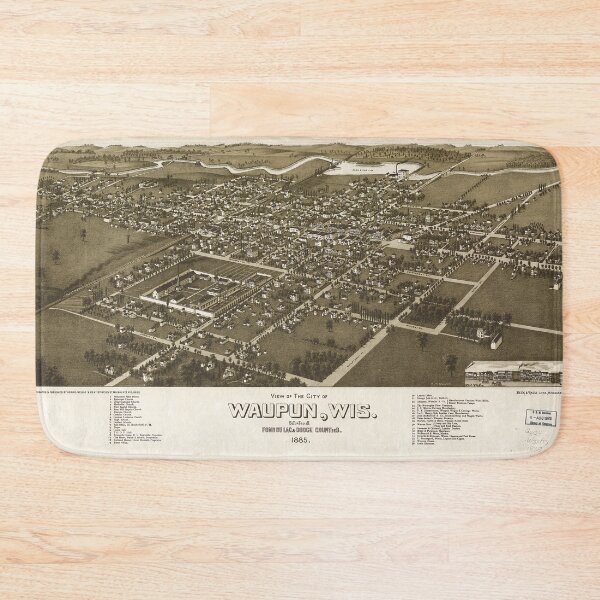 Item preview, Waupun, Wisconsin (1885) designed and sold by allhistory.