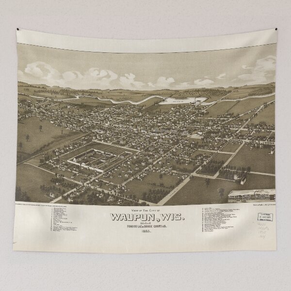 Item preview, Waupun, Wisconsin (1885) designed and sold by allhistory.