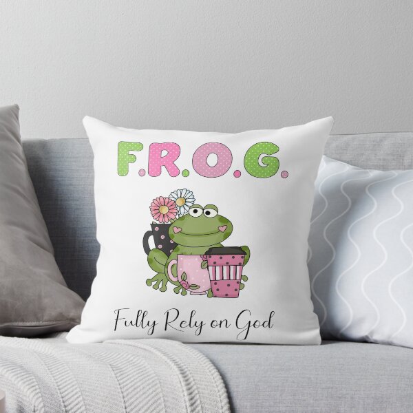 Item preview, Copy of FROG Fully Rely On God Frog with To Go Coffee Cup designed and sold by lifeintoart.