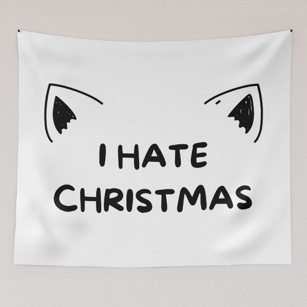 Item preview,  Cat Ears hate Christmas designed and sold by GRINspiration.