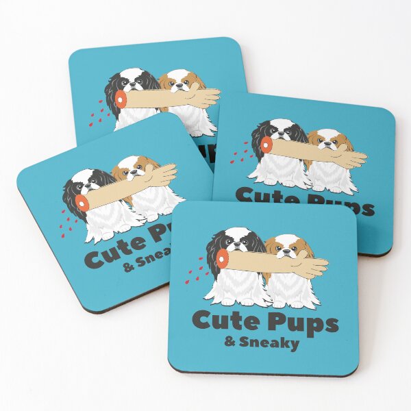 Item preview, Cute Pups & Sneaky. Japanese Chin designed and sold by haniku.