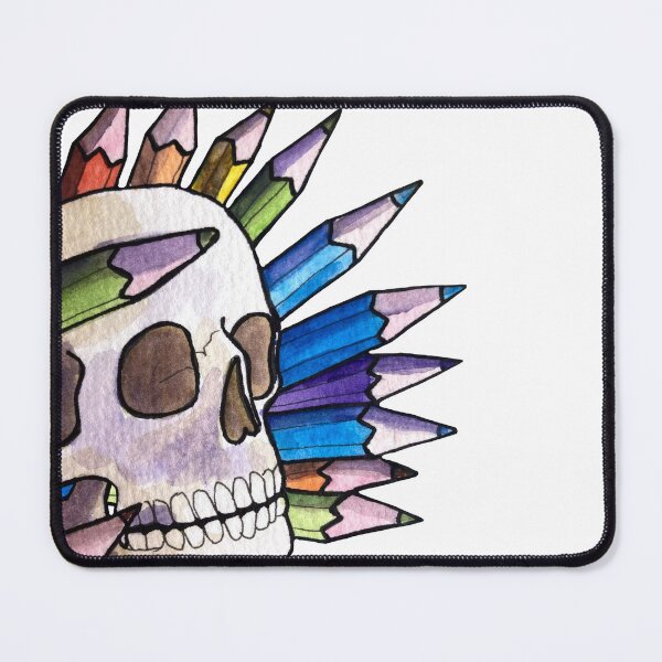 Item preview, Rainbow Pencils - Skull Painting designed and sold by Katie Atkin.