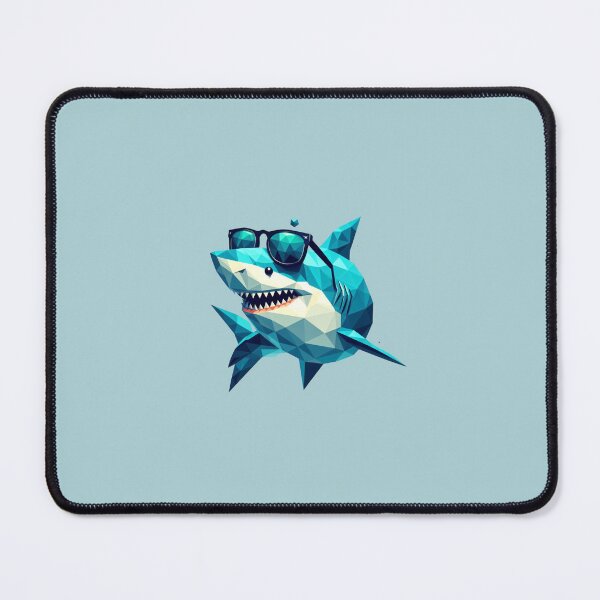 Item preview, Low Poly Shark Pop Art designed and sold by pseudosiren.