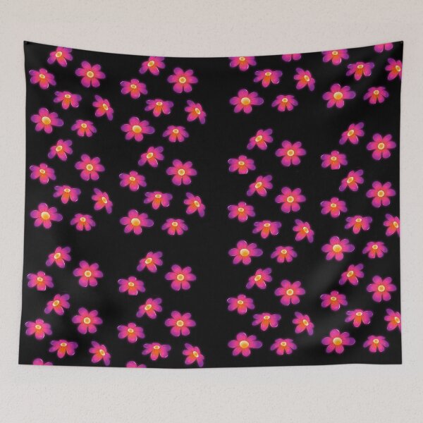 Item preview, Pink Neon Black Flowers designed and sold by PeacockThrone25.