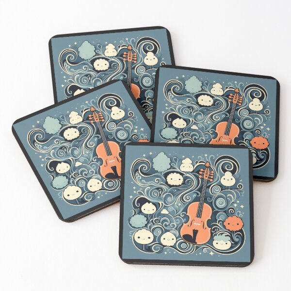 Item preview, Violin & Cute Critters designed and sold by FatCatStudios.