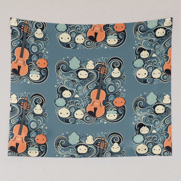 Item preview, Violin & Cute Critters designed and sold by FatCatStudios.