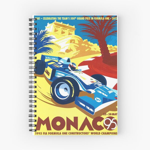 Aperçu de l'œuvre Affiche du Grand Prix de Monaco 1995 - Illustration classique du Grand Prix de Monaco de Formule 1 créée et vendue par Road To Track.