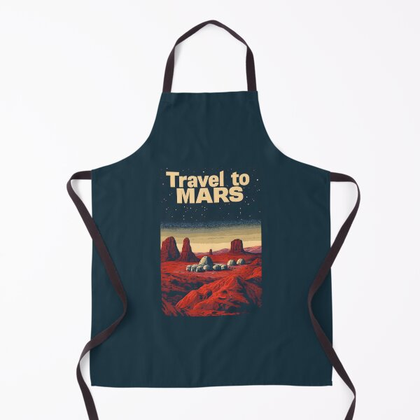 Item preview, Travel to Mars - Vintage Poster Style - Space designed and sold by Fenay Designs.