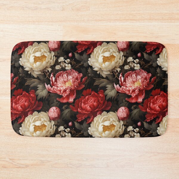 Item preview, Peony Tile 27: Ruffled Symphony in Blush and Blossom, Rose-Kissed Dreams on Leafy Thrones designed and sold by TheBrainArt.