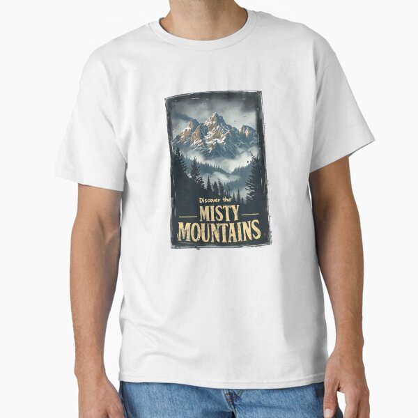 Item preview, Discover the Misty Mountains - Vintage Travel Poster - Fantasy designed and sold by Fenay Designs.