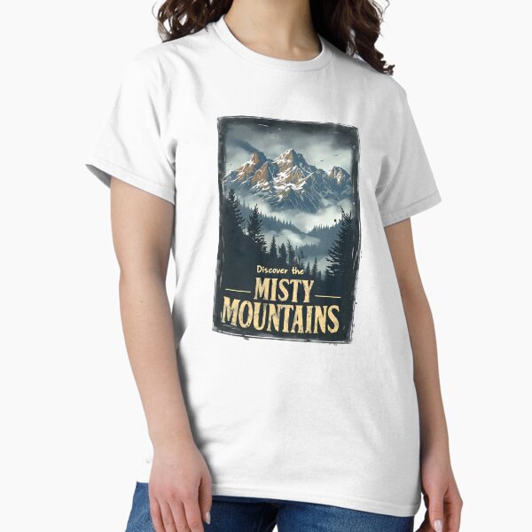 Item preview, Discover the Misty Mountains - Vintage Travel Poster - Fantasy designed and sold by Fenay Designs.