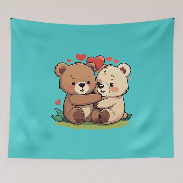 Item preview, Little bears hugging designed and sold by StickerLab4.