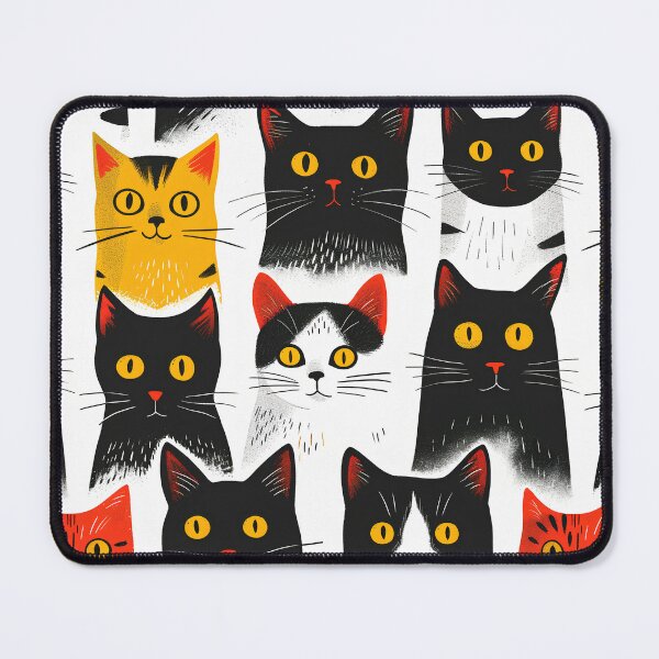 Item preview, Colorful cats pattern designed and sold by randrdesign.