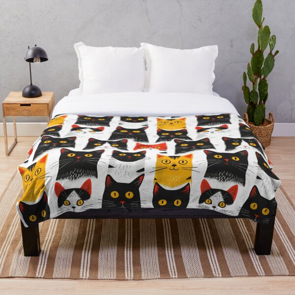 Item preview, Colorful cats pattern designed and sold by randrdesign.
