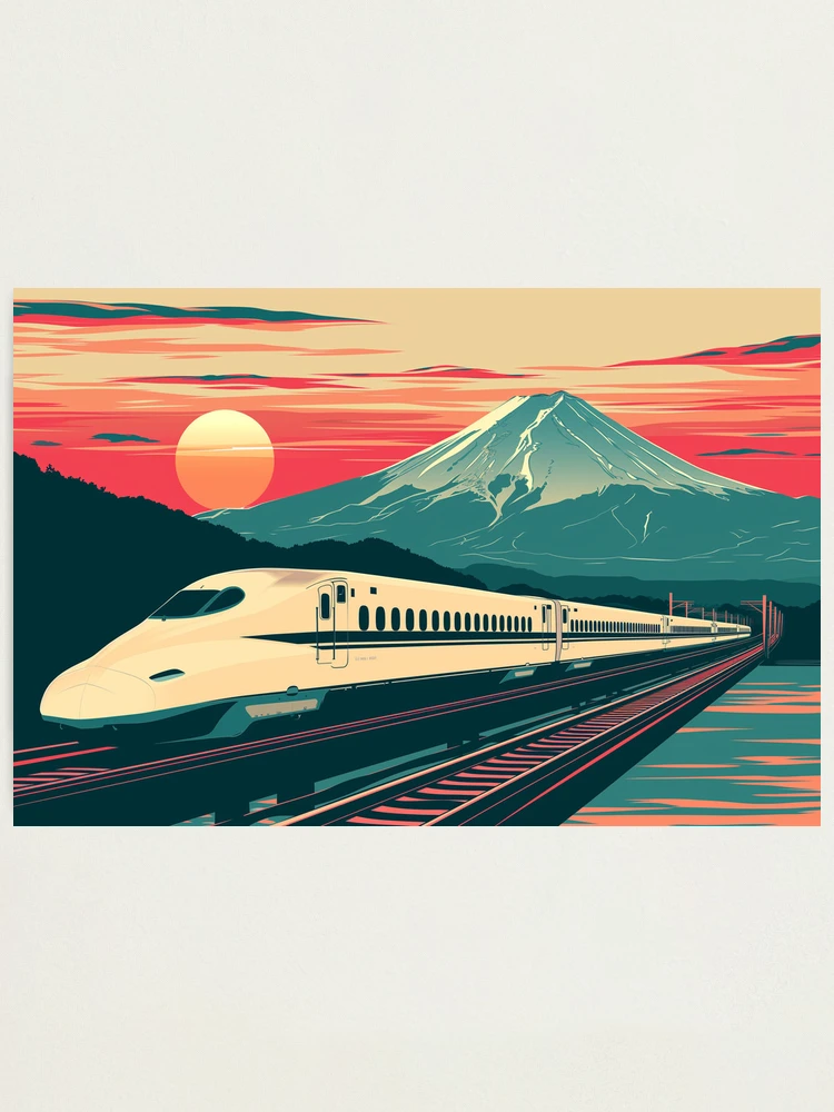 Shinkansen Bullet Train Japanese Artwork