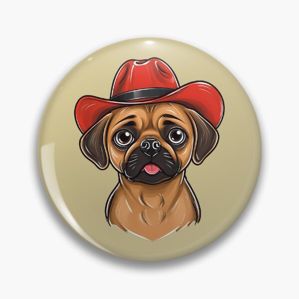 Item preview, Red Hat Puggle Cowboy designed and sold by Ben Del Vacchio.