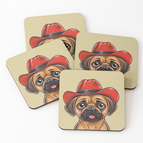Item preview, Red Hat Puggle Cowboy designed and sold by Ben Del Vacchio.