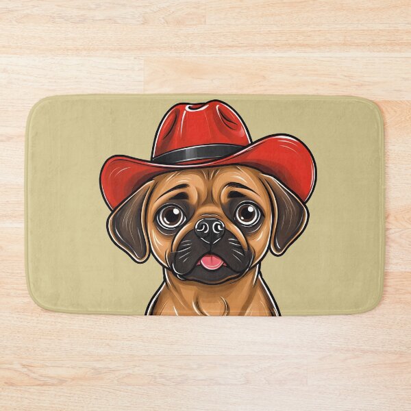 Item preview, Red Hat Puggle Cowboy designed and sold by Ben Del Vacchio.