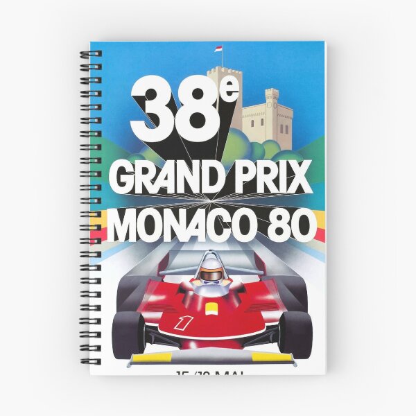 Item preview, Monaco Grand Prix 1980 - Vintage Formula 1 Racing Poster designed and sold by Road To Track.