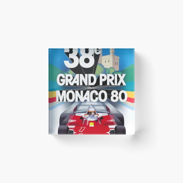 Item preview, Monaco Grand Prix 1980 - Vintage Formula 1 Racing Poster designed and sold by Road To Track.