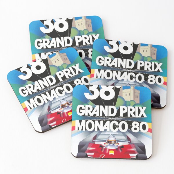 Item preview, Monaco Grand Prix 1980 - Vintage Formula 1 Racing Poster designed and sold by Road To Track.