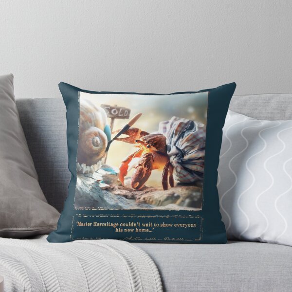 Item preview, (With text) 'Master Hermitage couldn't wait to show everyone his new home...' designed and sold by ArtSea-Bubble.