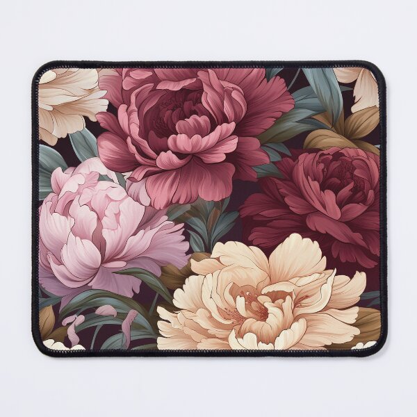 Item preview, Peony Tile 29: Ruffled Symphony in Blush and Blossom, Rose-Kissed Dreams on Leafy Thrones designed and sold by TheBrainArt.