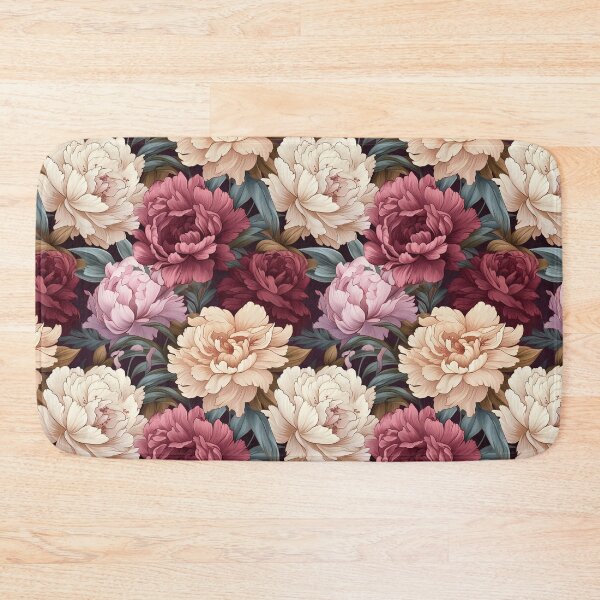 Item preview, Peony Tile 29: Ruffled Symphony in Blush and Blossom, Rose-Kissed Dreams on Leafy Thrones designed and sold by TheBrainArt.