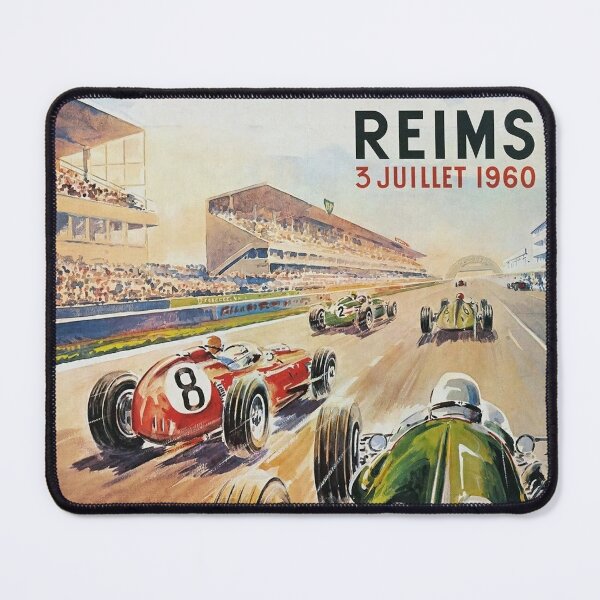 Item preview, Reims Grand Prix 1960 - Vintage Formula 1 Racing Poster designed and sold by Road To Track.