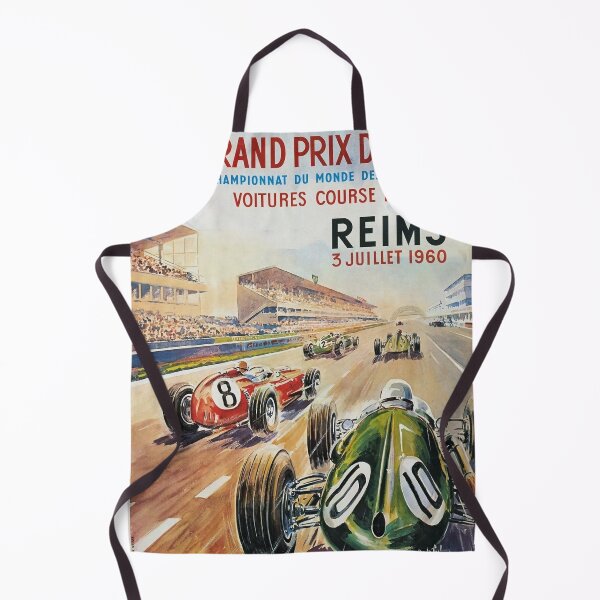 Aperçu de l'œuvre Grand Prix de Reims 1960 - Affiche vintage de Formule 1 créée et vendue par Road To Track.