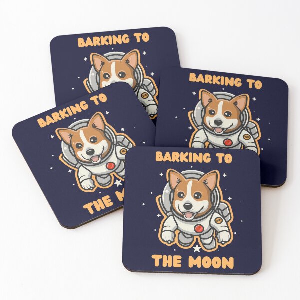 Item preview, Barking to the moon lancashire dog cute designed and sold by ChataMaroon.