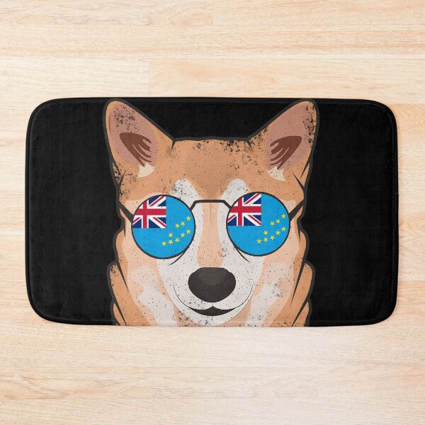 Item preview, Vintage Patriotic Shiba Inu Tuvaluan Flag designed and sold by feether-store.