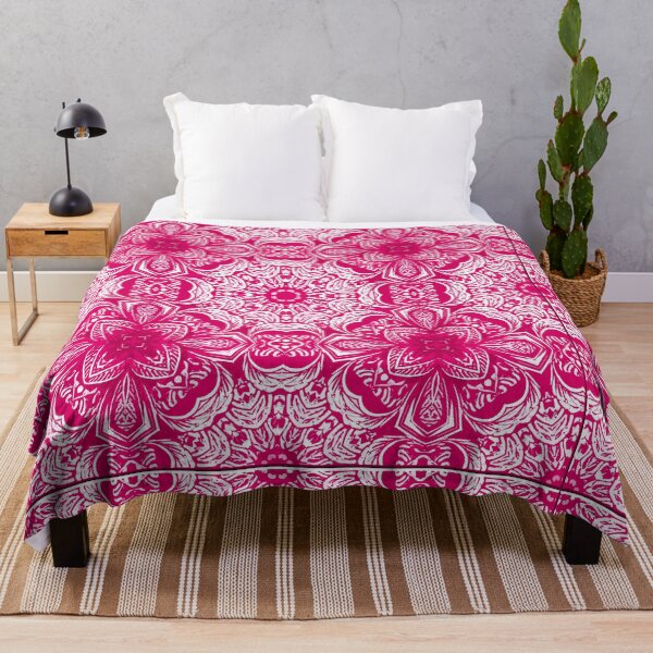 Item preview, cercular pink lines designed and sold by Mudikeys.