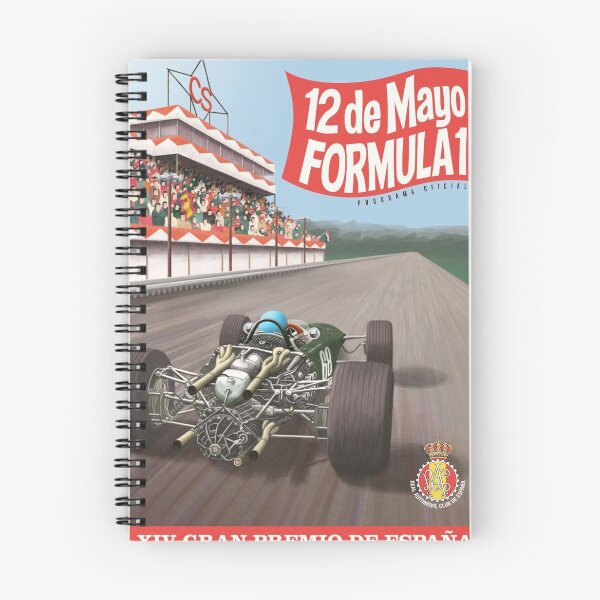 Item preview, Spanish Grand Prix 1968 - Vintage Formula 1 Racing Poster designed and sold by Road To Track.