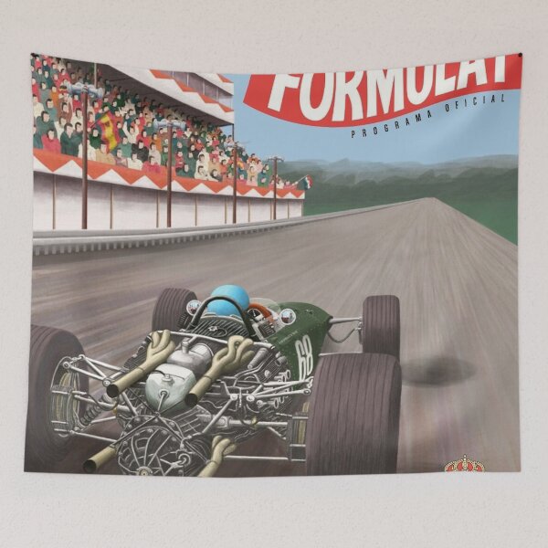 Item preview, Spanish Grand Prix 1968 - Vintage Formula 1 Racing Poster designed and sold by Road To Track.