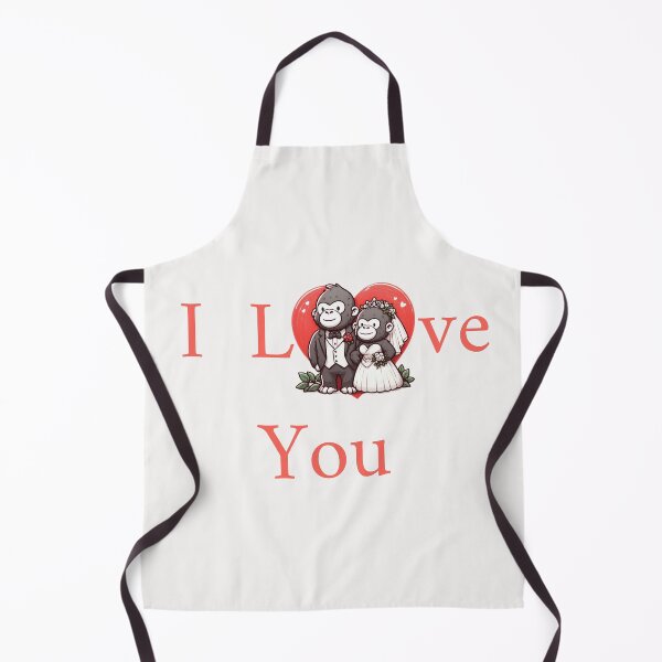 Item preview, Cute Gorilla Couple I Love You designed and sold by LemuellTrends.