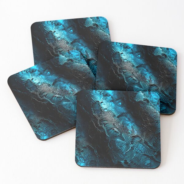 Item preview, Black and turquoise lace texture designed and sold by Fantasyplus.
