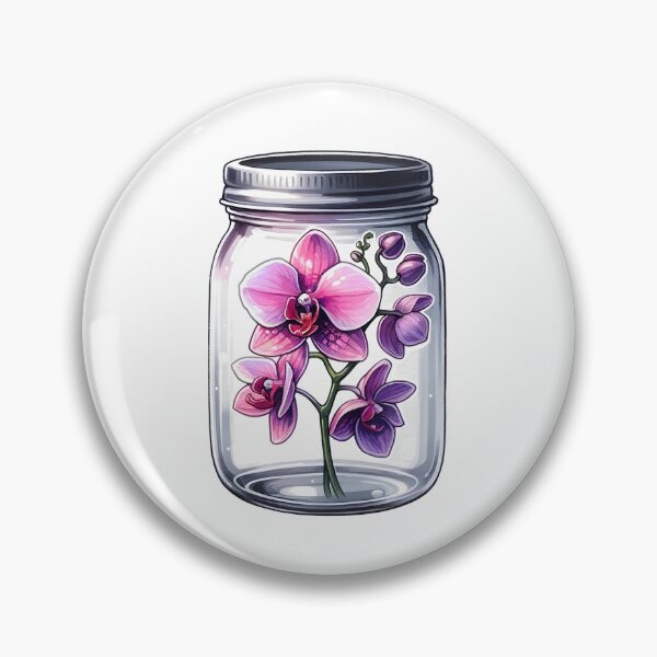 Item preview, Mason Jar with Flowers designed and sold by Truck Stop One.