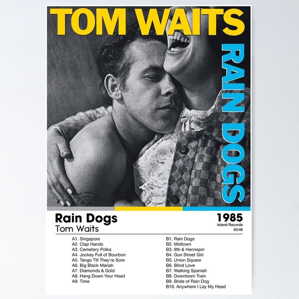 Item preview, Tom Waits - Rain Dogs | Album Card designed and sold by theoralcollage.