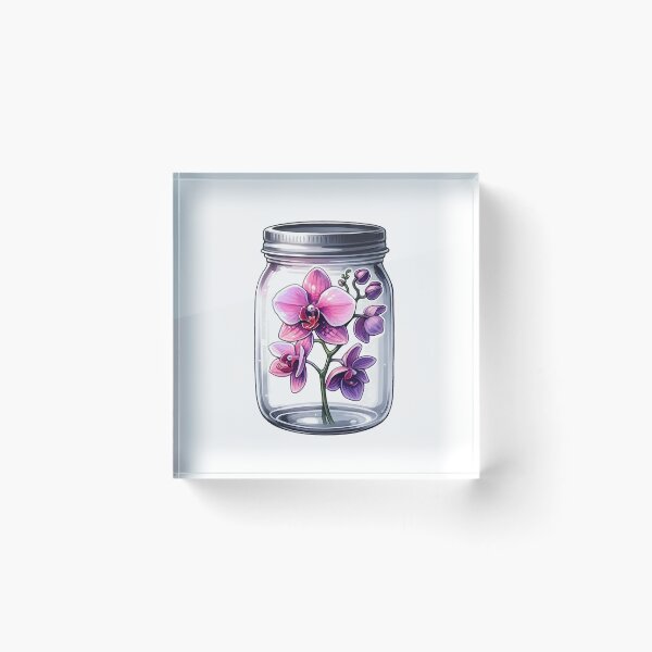 Item preview, Mason Jar with Flowers designed and sold by Truck Stop One.