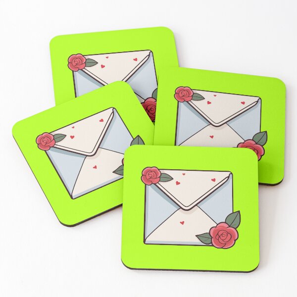 Item preview, Small letter with roses designed and sold by StickerLab4.