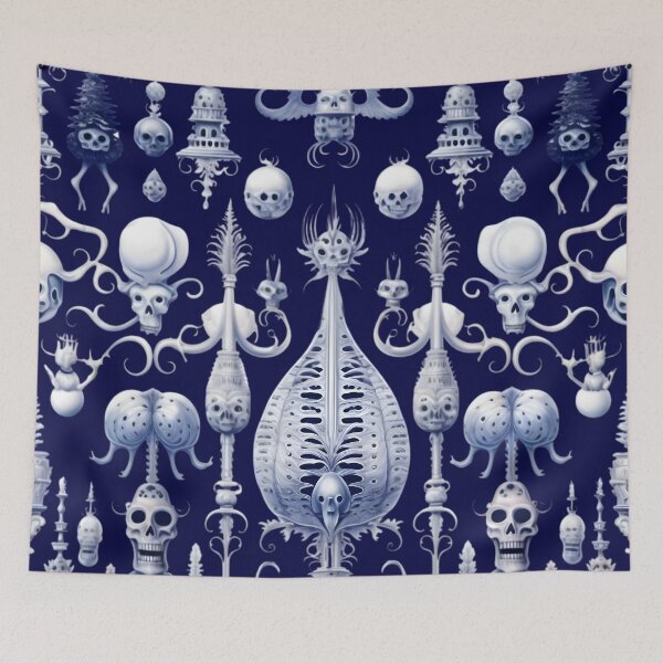 Item preview, Gothic Ornamentary - Navy designed and sold by CowBonBon.