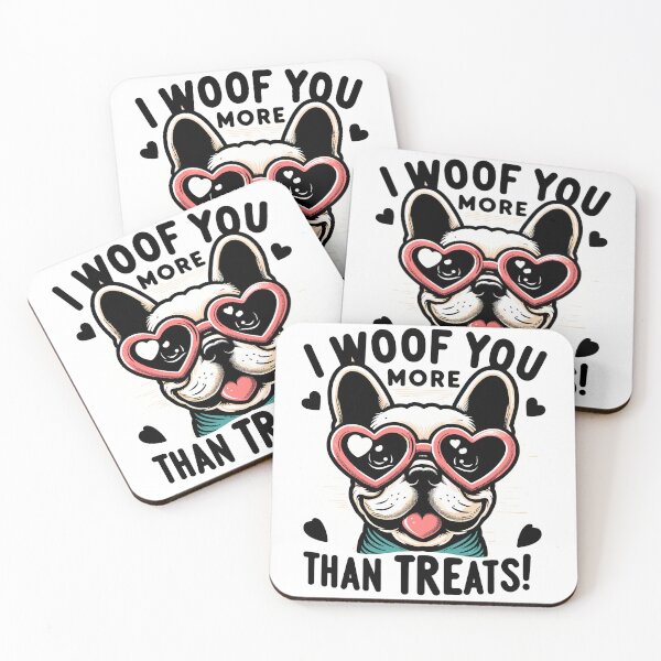 Item preview, French Bulldog's Heart Gaze - Love Vision Illustration designed and sold by PunnyPawsShop.